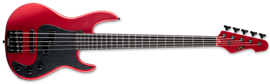 LTD AP-5 Candy Apple Red Satin  5-String Electric Bass Guitar 2023